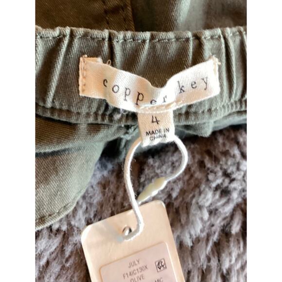 NWT copper key girls size 4 olive green fall mini skirt - Picture 6 of 9